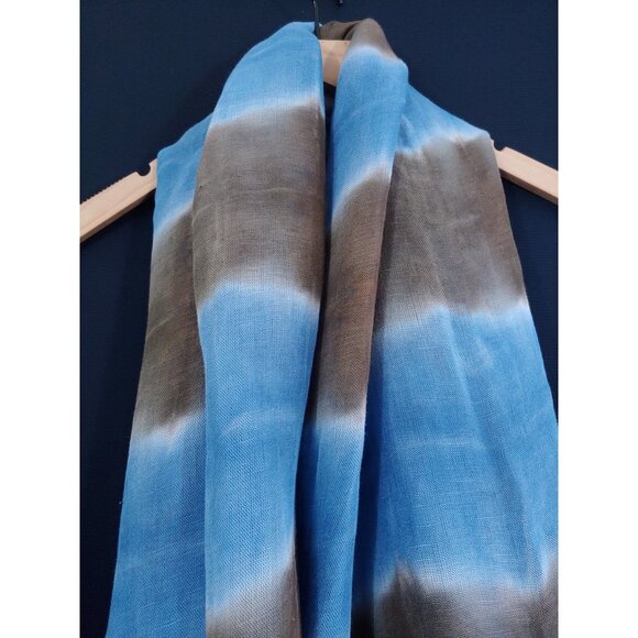 Steve Madden Scarf Sample in Tie Dye Blue&Brown - NWT - Picture 6 of 6